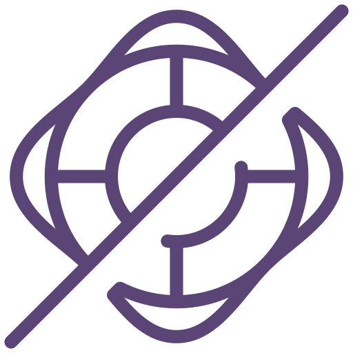 Faq, help, no, not allowed, sign, support icon